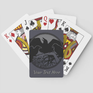 Raven Cards Custom Tribal Art Playing Cards