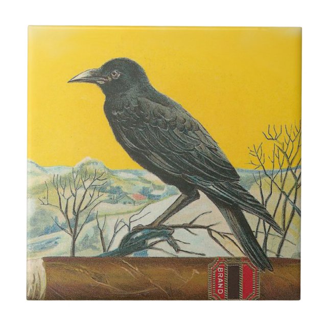 Raven Ceramic Tile (Front)