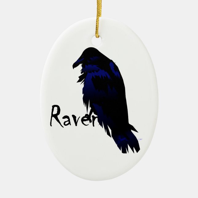 Raven Christmas Ornament (Front)