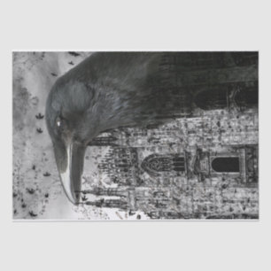 Raven Collage Tissue Paper