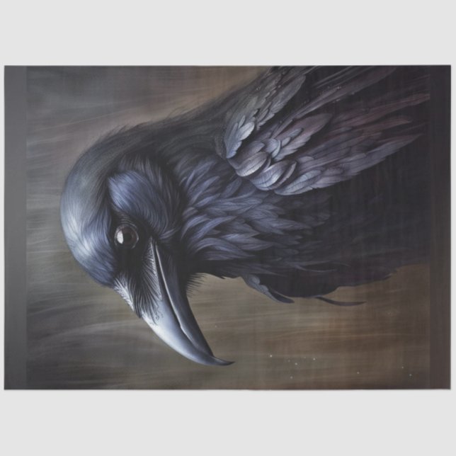 Raven Crow 2 Decoupage Paper (Front)