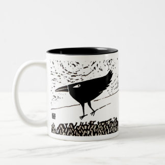 raven / crow totem mug