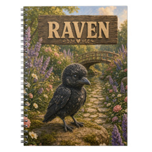 Raven Cute Baby Storybook Nursery Animal Notebook