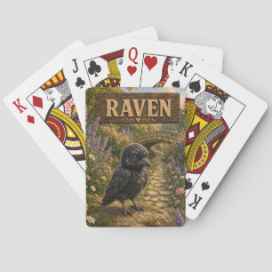 Raven Cute Baby Storybook Nursery Animal Playing Cards