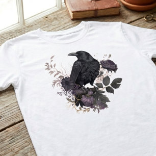 Raven Dark Floral Moody T-Shirt