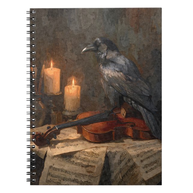 Raven Dark Symphony Notebook (Front)