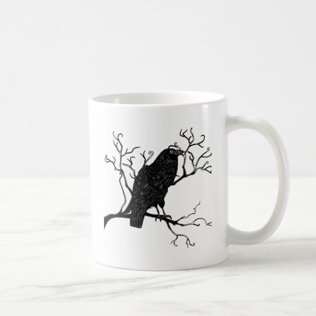 Raven Design Coffee Mug (Right)
