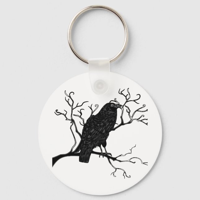Raven Design Key Ring (Front)