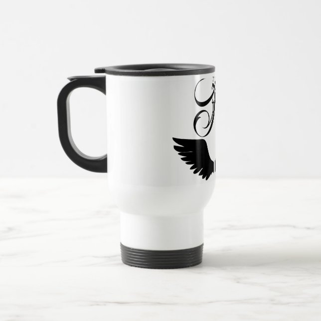 Raven emblem - Create Your Own Emblem Tumbler Travel Mug (Left)