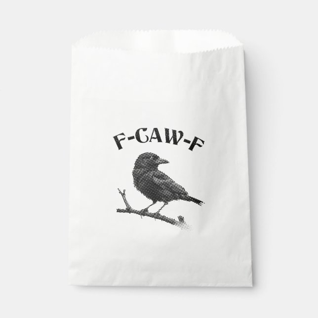 Raven F-CAW-F Halloween Minimalist Favour Bag (Front)