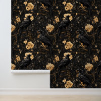 Raven Floral Crow Gothic