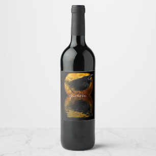 Raven & Golden Moon Customisable Wine Labels