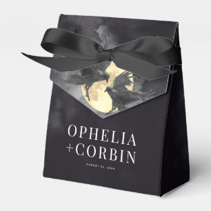 Raven & Golden Moon Gothic Wedding Favour Box