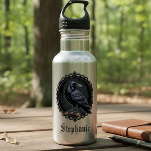 Raven Gothic Dark Aesthetic 532 Ml Water Bottle