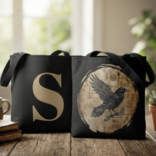 Raven Gothic Steampunk Art Tote Bag