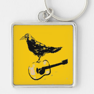 raven guitar song(guitar colour) key ring