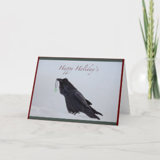 Raven Happy Holiday Card