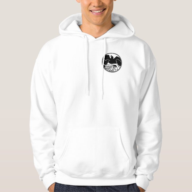 Raven Hoodie Jacket Raven Crow Art Jackets (Front)