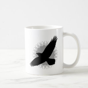 Raven in Flight Coffee Mug