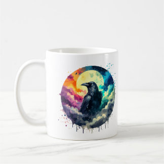 Raven in Moonlight Coffee Mug