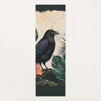 Raven in the Emerald Garden Yoga Mat