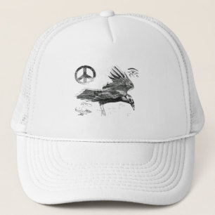 raven journey trucker hat