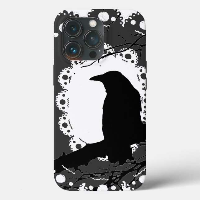 Raven Lace B & W Case-Mate iPhone Case (Back)