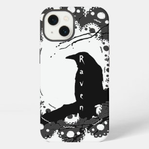 Raven Lace Name B & W & grey Goth iPhone 13 Case