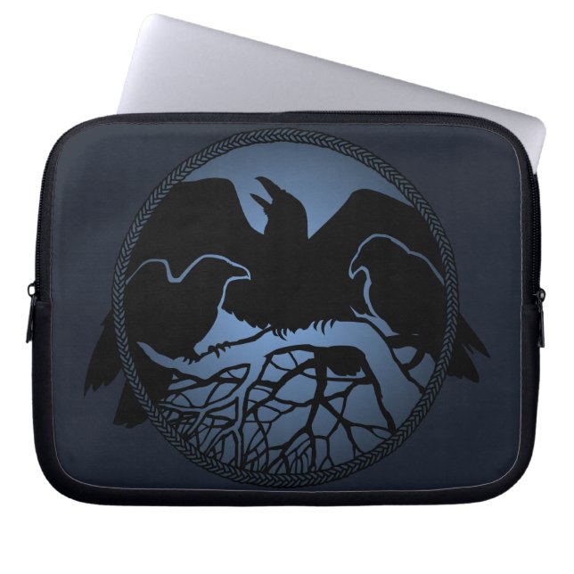 Raven Laptop Sleeve Spirit Animal Tablet Cases (Front)