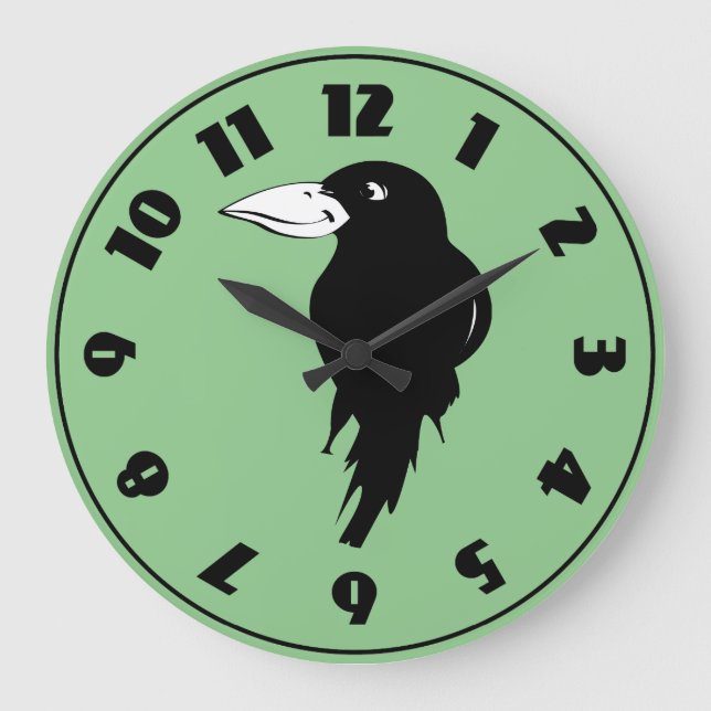 Raven Large Clock (Front)