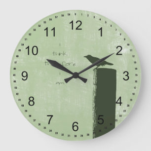 Raven Large Clock