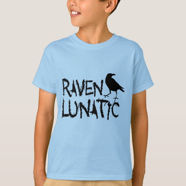 Raven Lunatic Black Crow T-Shirt (Front)