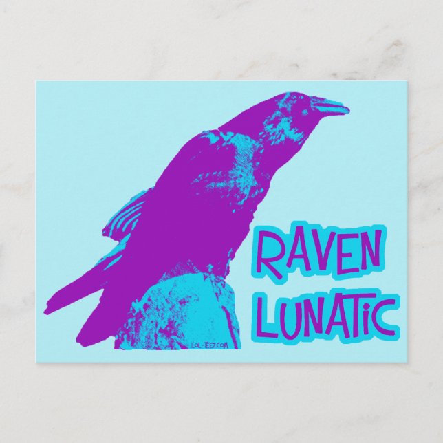 Raven Lunatic Postcard (Front)