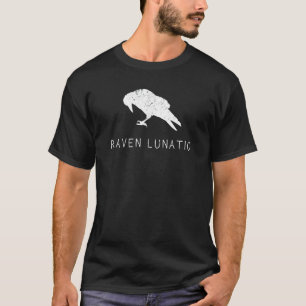 Raven Lunatic Shirt Fun Bird Goth Gothic Gift Men 
