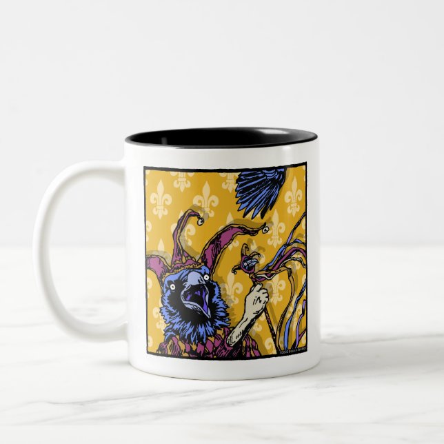 Raven Mad - Pop Goth Nightmare Surreal Two-Tone Coffee Mug (Left)