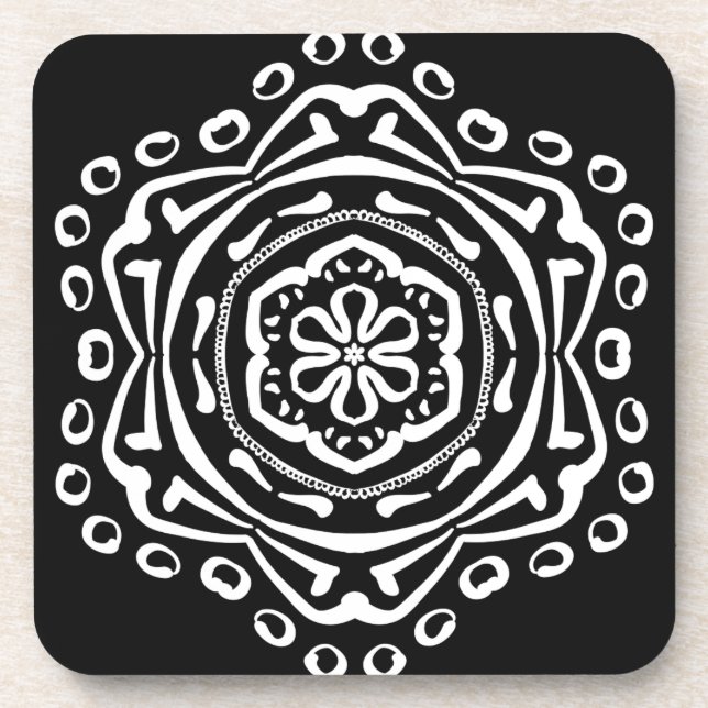 Raven Mandala Coaster (Front)