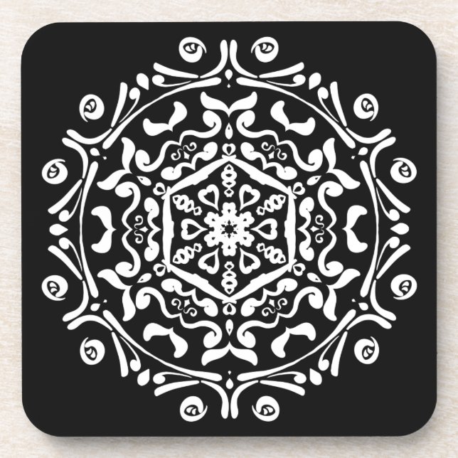 Raven Mandala Coaster (Front)