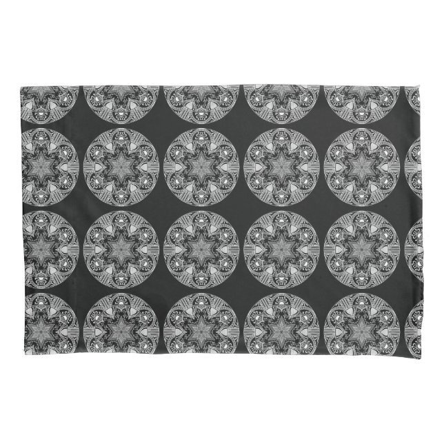 Raven Mandala Pillowcase (Front-Left)