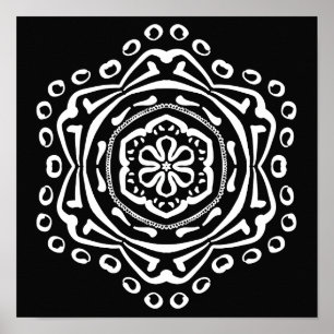 Raven Mandala Poster