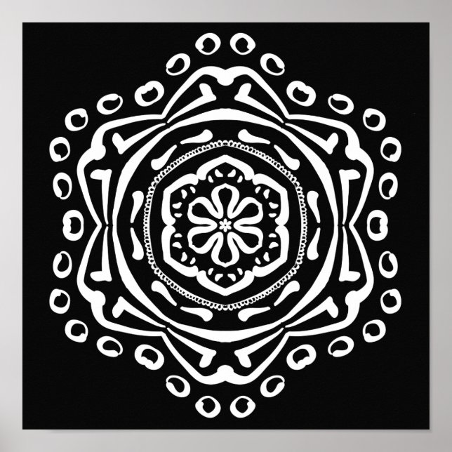 Raven Mandala Poster (Front)