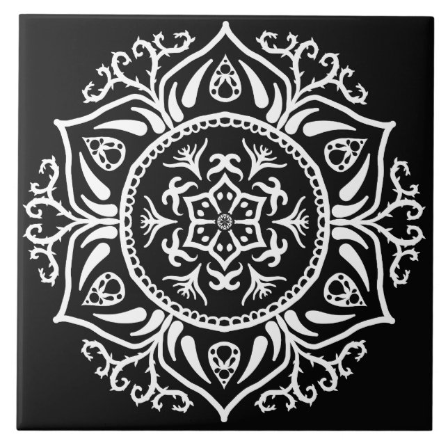Raven Mandala Tile (Front)