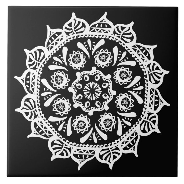 Raven Mandala Tile (Front)