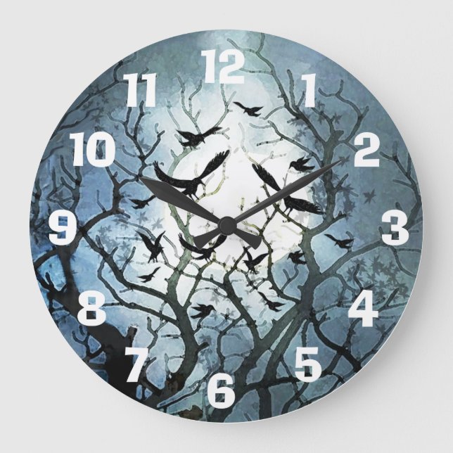 Raven Moon Clock (Front)