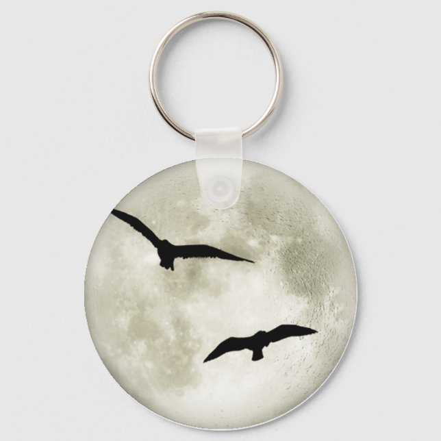 Raven Moon Keychain (Front)