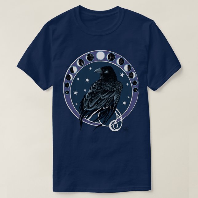 Raven Moon TShirtRaven Moon T-Shirt (Design Front)