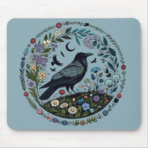 Raven mouse pad