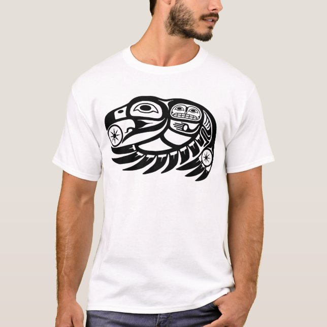 Raven Native American Design T-Shirt (Front)