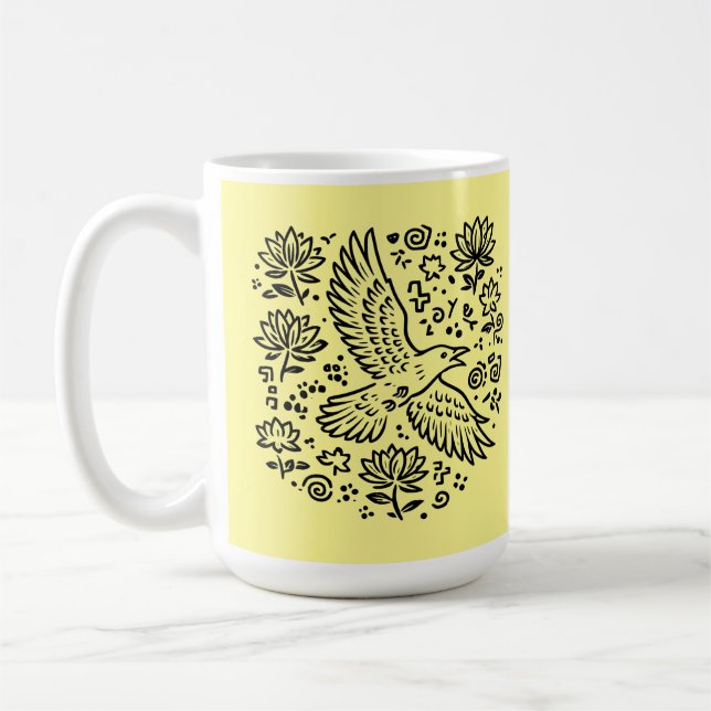 Raven of Transformation Coffee Mug (Left)