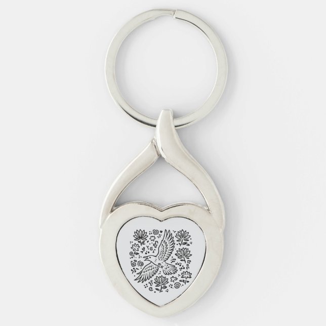 Raven of Transformation Key Ring (Front)