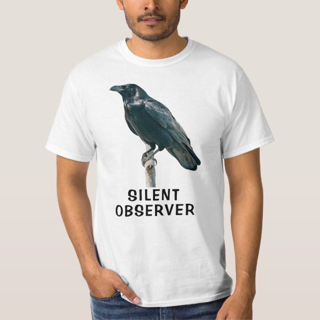 Raven on a Branch T-Shirt (Front)